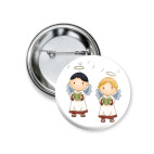 Значок 37 мм   Ангелочки