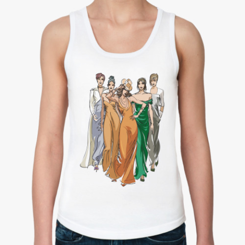 Женская майка с принтом Девушки