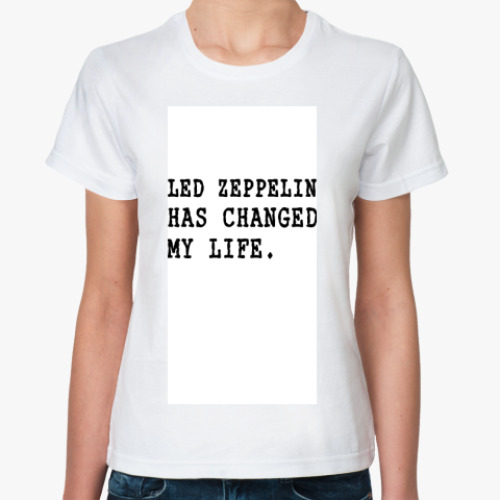 Классическая футболка с принтом Для поклонников LZ