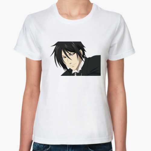 Классическая футболка с принтом Kuroshitsuji