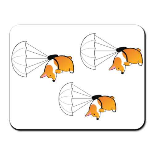 Коврик для мыши с принтом смешные собаки корги