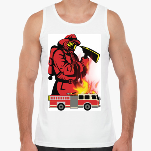 Майка с принтом Fireman