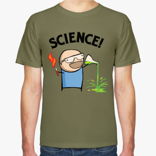 Футболка с принтом Science! Ботан