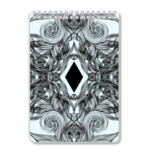 Блокнот с принтом графика