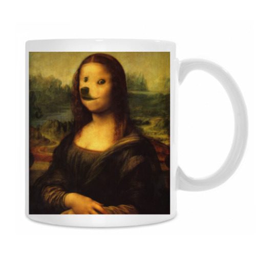 Кружка с принтом MONA DOGE