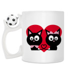 Кружка с футбольным мячиком