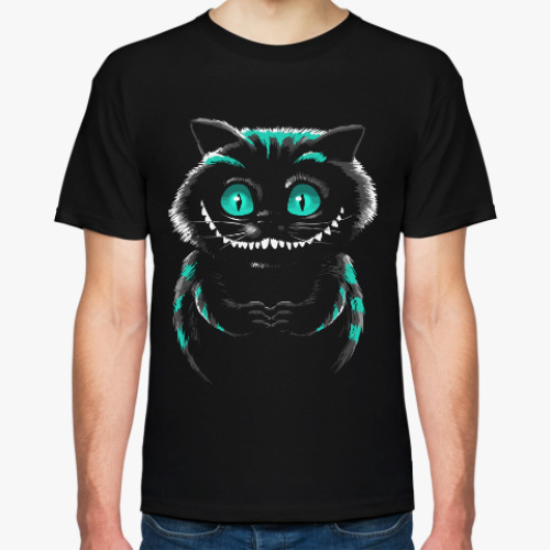Футболка с принтом Чеширский кот