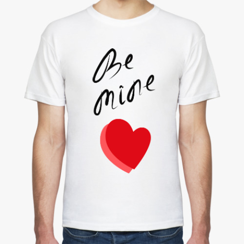 Футболка с принтом признание в День Валентина/ Валентинка