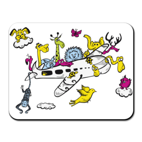 Коврик для мыши с принтом Самолет