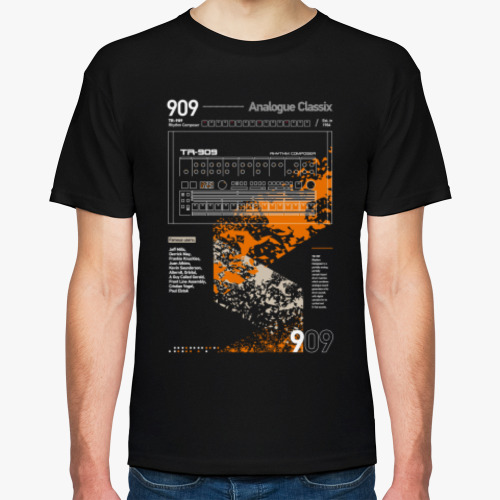 Футболка с принтом 909 Classix Outline