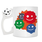 Кружка с футбольным мячиком