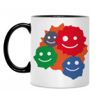 Кружка двухцветная