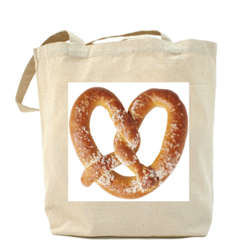 Сумка шоппер с принтом 'Крендель'