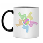 Кружка двухцветная