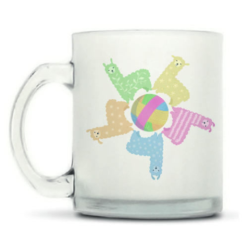 Кружка матовая с принтом Ламы