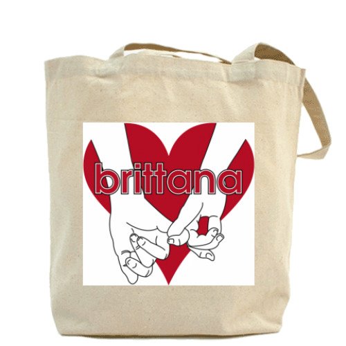 Сумка шоппер с принтом brittana