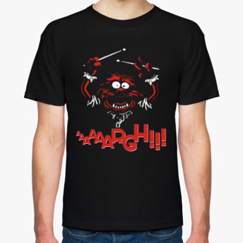 Футболка с принтом Зверь (Animal) из Маппет-шоу (Muppet show)