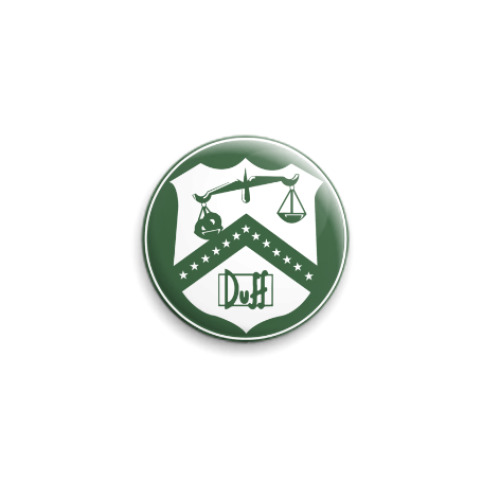 Значок 25мм с принтом 'Департамент Некомпетентности'