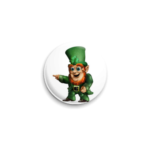 Значок 25мм с принтом  'Лепрекон'