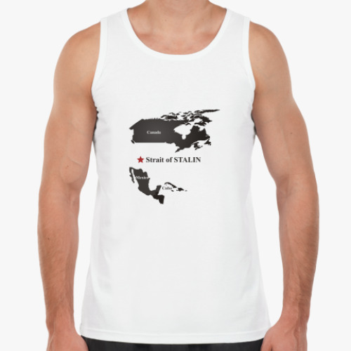 Майка с принтом  Пролив им. Сталина