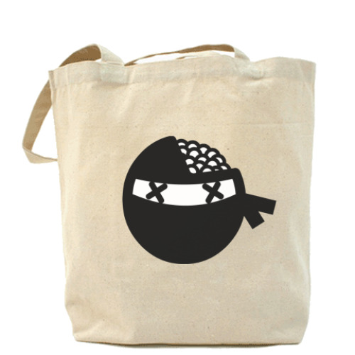 Сумка шоппер с принтом ниндзя