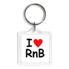 Брелок 3.9 x 3.9 см I love Rnb