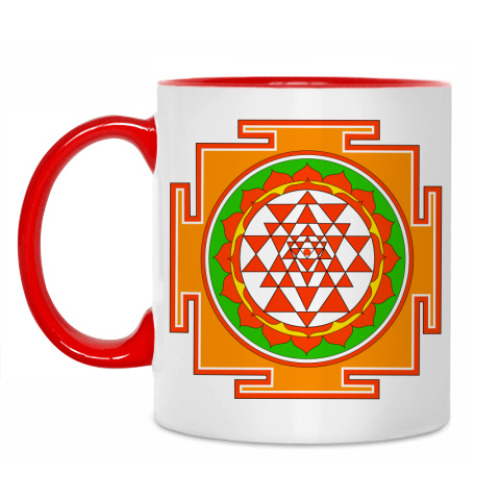 Кружка с принтом Шри Янтра