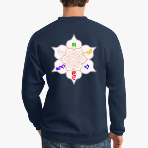 Свитшот с принтом Мантра Ом мани падме хум