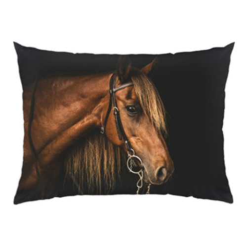 Подушка с принтом Лошадь