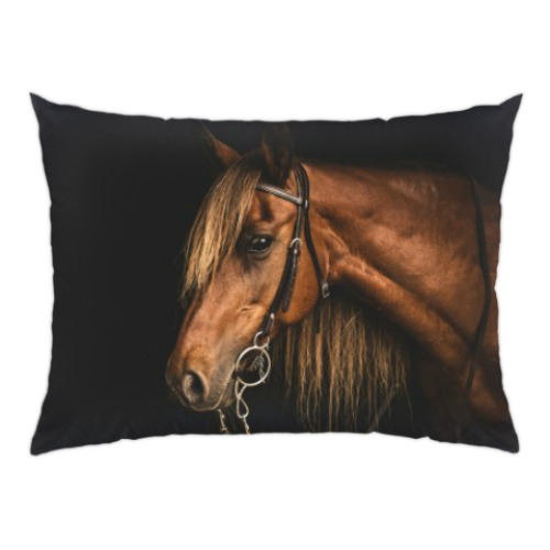Подушка с принтом Лошадь