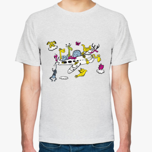 Футболка с принтом Самолет