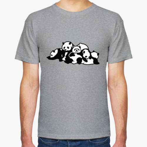 Футболка с принтом Панды