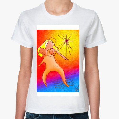 Классическая футболка с принтом Запрет