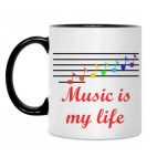 Кружка двухцветная