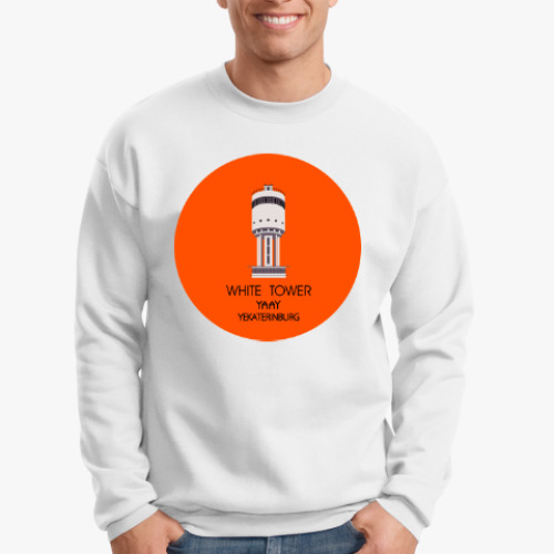 Свитшот с принтом WHITE TOWER