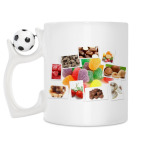 Кружка с футбольным мячиком