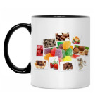 Кружка двухцветная