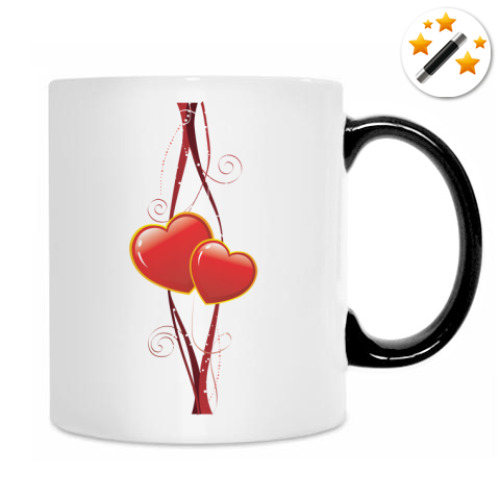 Кружка-хамелеон с принтом Всё клубнично