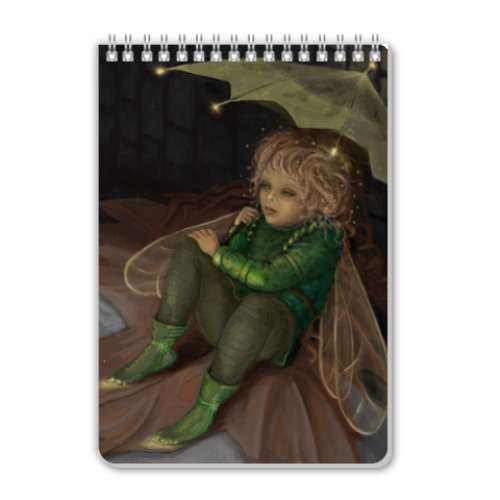 Блокнот с принтом Осенний эльф