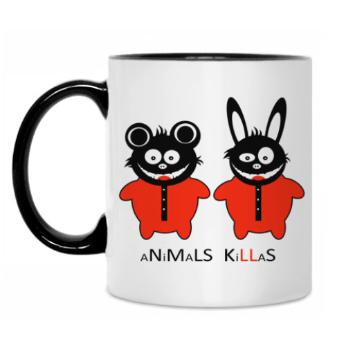 Кружка с принтом Animals Killas