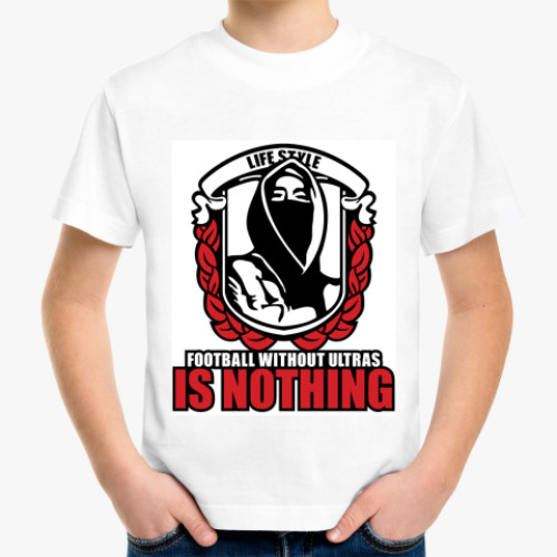 Детская футболка с принтом  Ultras 'Без ультрас'