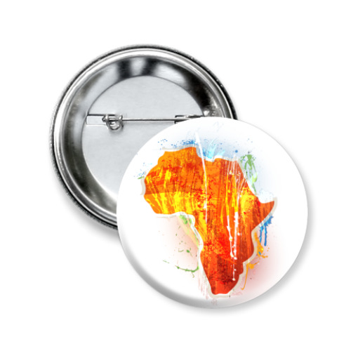 Значок 50мм с принтом   Африка