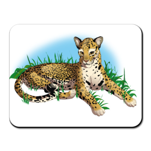 Коврик для мыши с принтом  леопард