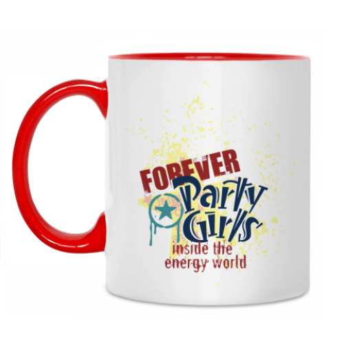 Кружка с принтом Завсегдатай вечеринок