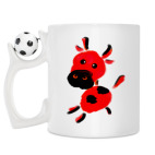 Кружка с футбольным мячиком