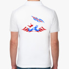 Поло мужcкая (печать) RUSSIANS SKYDIVERS