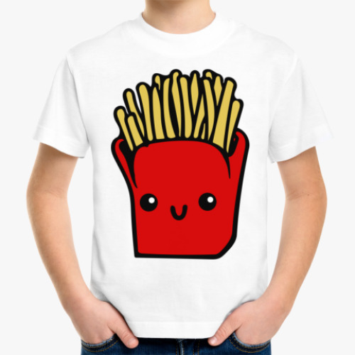 Детская футболка с принтом Картошечка Фри