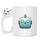 Кружка с футбольным мячиком