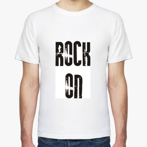 Футболка с принтом Rock on