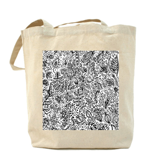 Сумка шоппер с принтом Узорчик